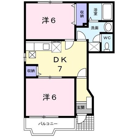 カファーラＣ(藤岡市藤岡)の物件間取画像